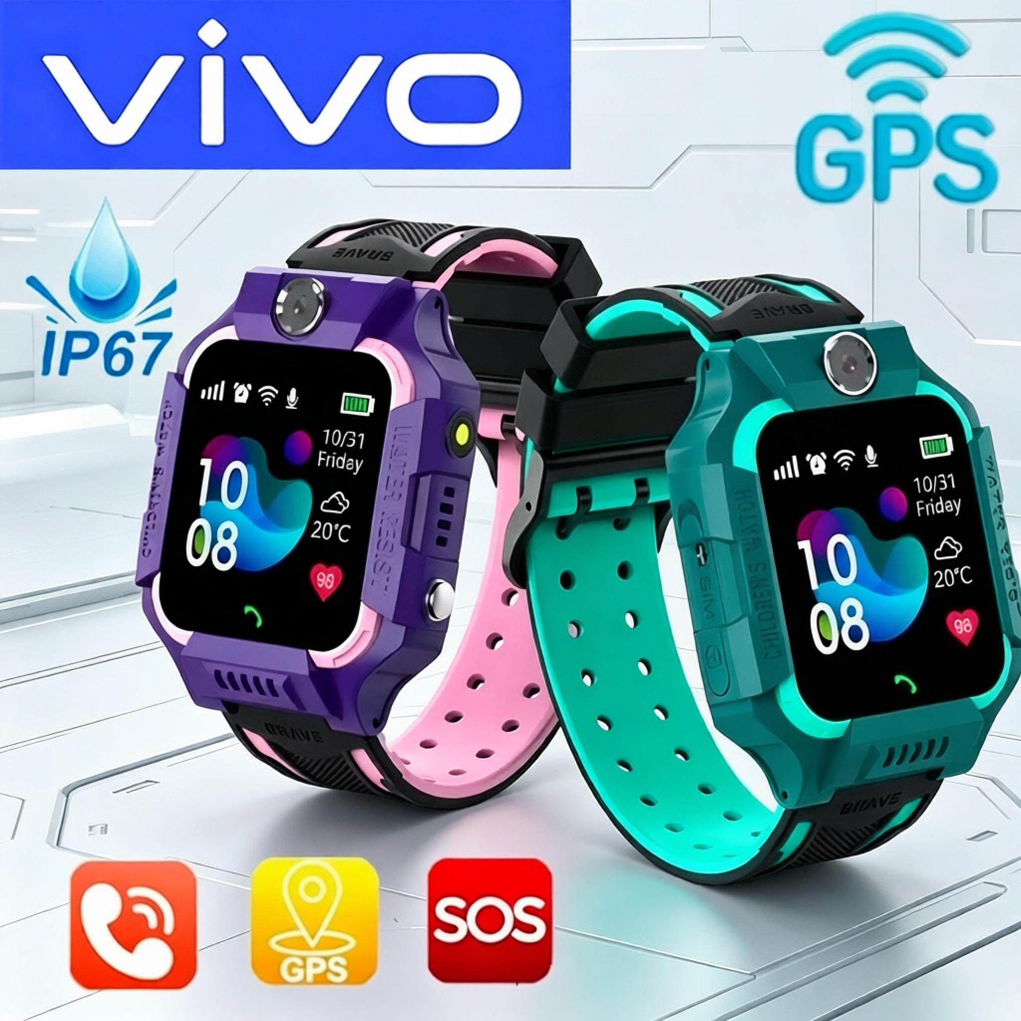 Kids Smartwatch Gps - นาฬิกาอัจฉริยะสำหรับเด็ก VIVO 4G พร้อมระบบติดตามตำแหน่ง GPS, ปุ่ม