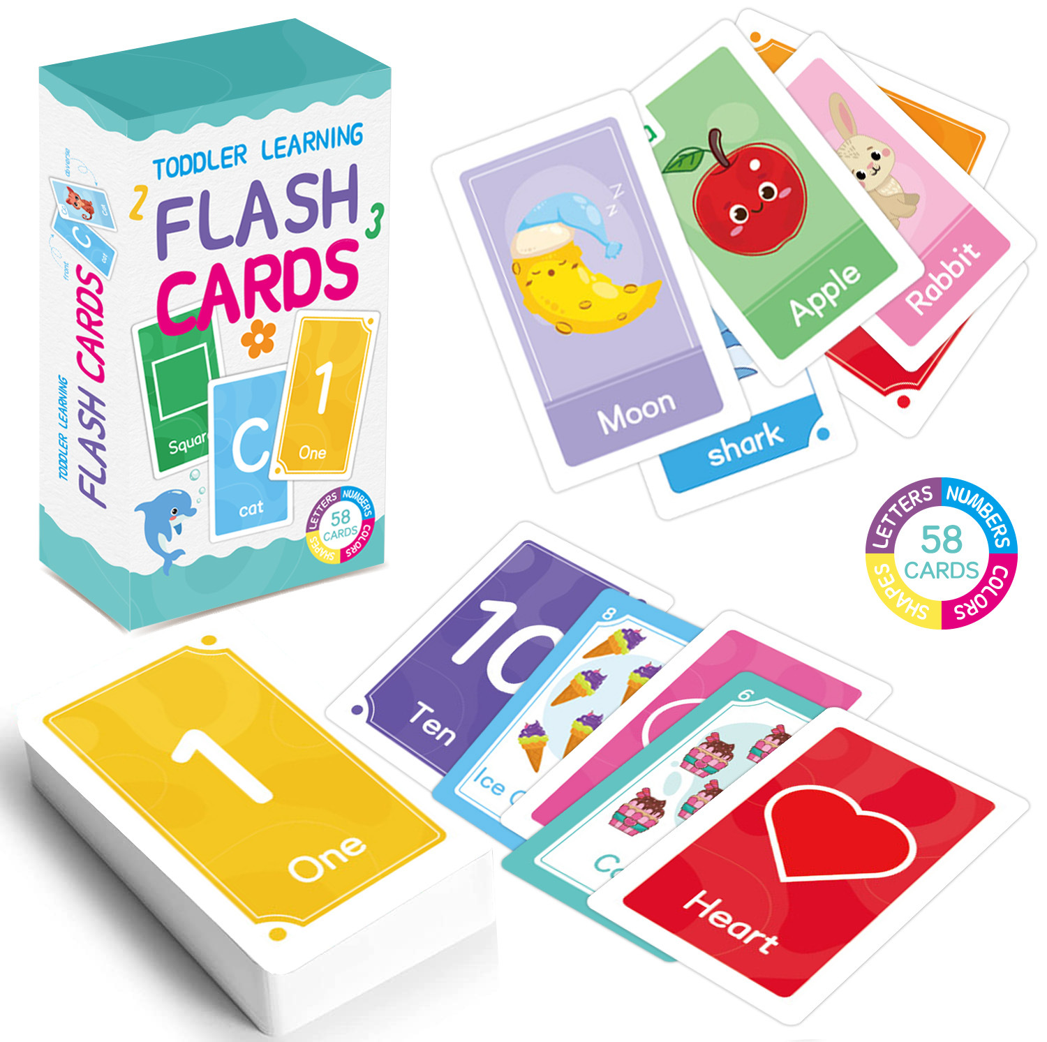 58 ชิ้น ABC ตัวอักษร Flashcard - Card Game Kids บทวิจารณ์และราคา