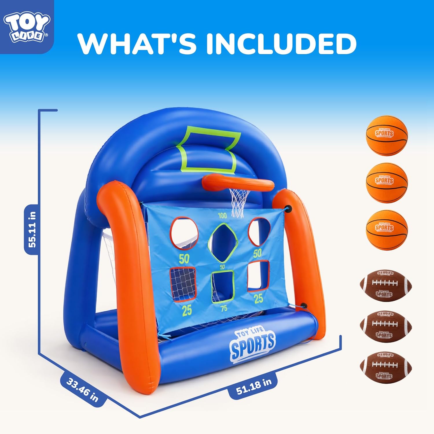 เกมส์สระน้ำแบบมัลติสปอร์ตเป่าล - Kids Toys Kids Toys บทวิจารณ์และราคา