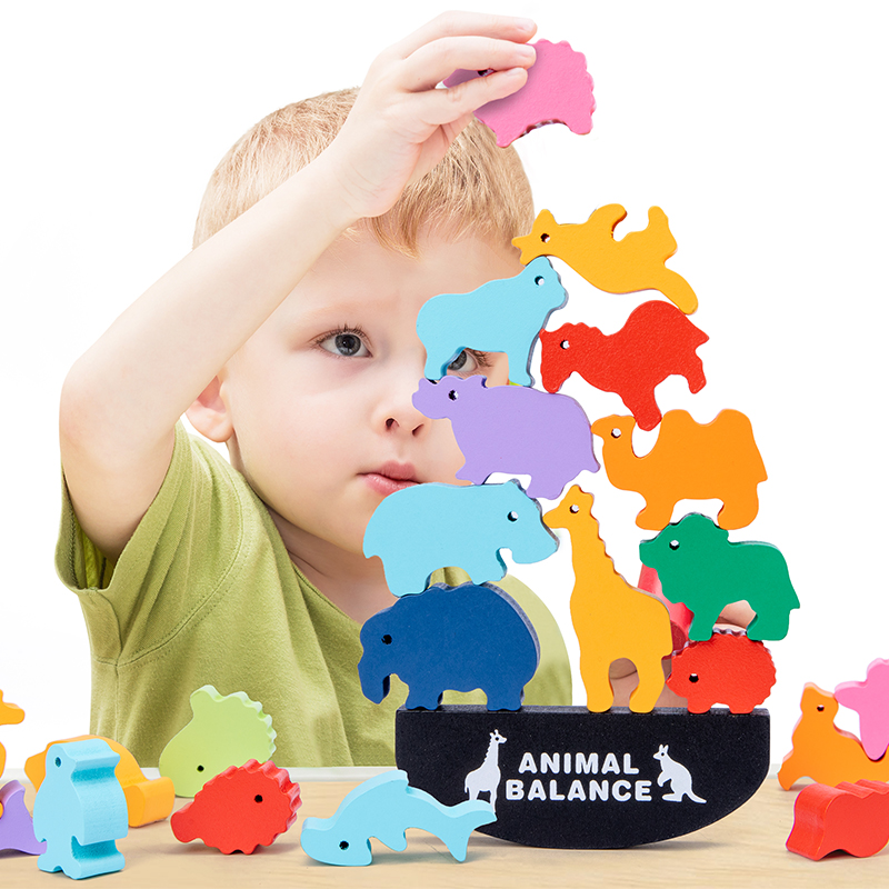 ของเล่นไม้เสริมพัฒนาการเด็กแบบ - Wooden Blocks Stacking บทวิจารณ์และราคา