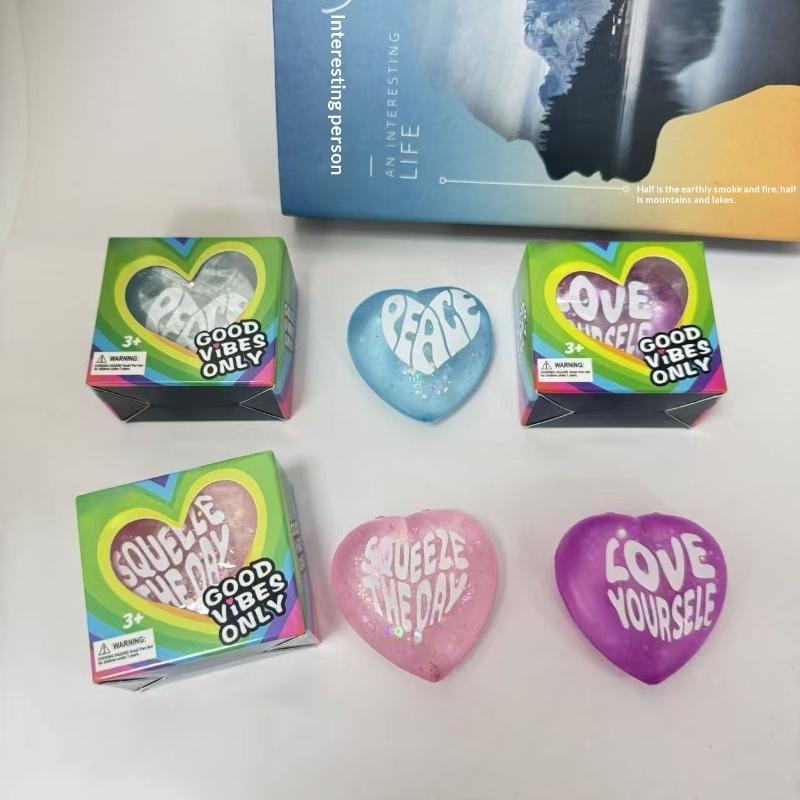 【M】ของเล่นบีบรูปหัวใจประดับกลิ - Kids Toys Quotes บทวิจารณ์และราคา
