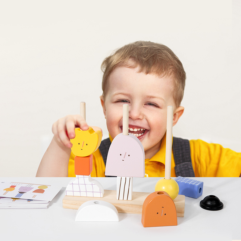 ชุดของเล่นบล็อกลูกปัดตัวอักษรท - Wooden Blocks Stacking บทวิจารณ์และราคา