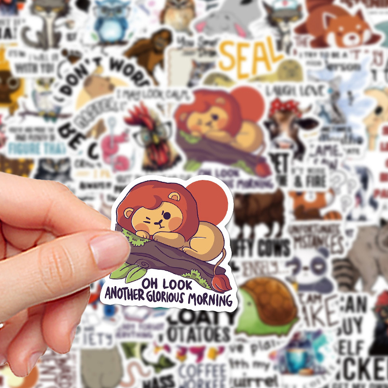 50PCS การ์ตูนตลกสติกเกอร์กราฟฟ - Kids Toys Quotes บทวิจารณ์และราคา