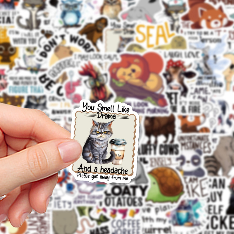 50PCS การ์ตูนตลกสติกเกอร์กราฟฟ - Kids Toys Quotes บทวิจารณ์และราคา