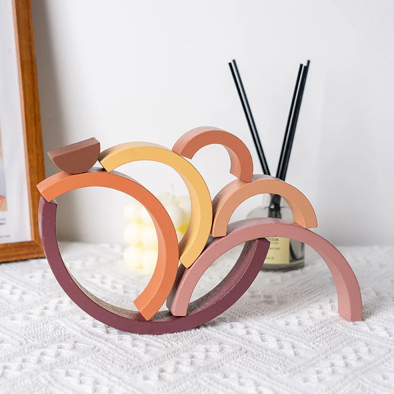 Arch Bridge Rainbow บล็อกอาคาร - Wooden Blocks Stacking บทวิจารณ์และราคา